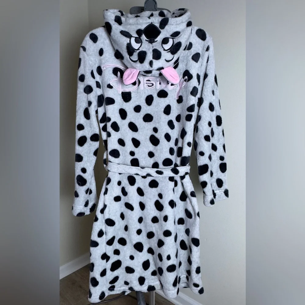 Disney Black and White Fleece Robe - Picture 2 of 5